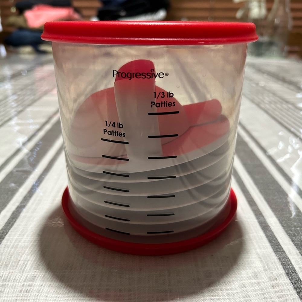 Progressive, hamburger patty, maker, and storage. NWOT.